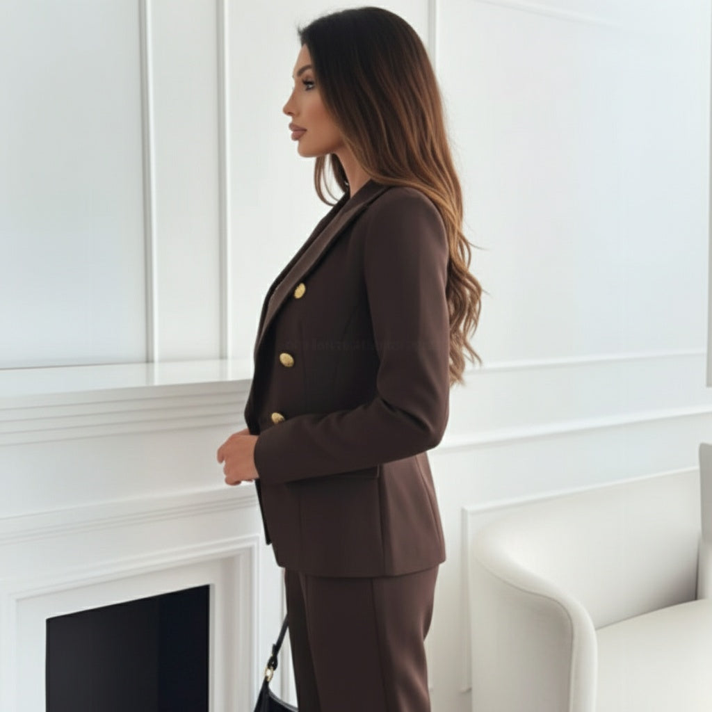 Side profile of the model wearing Esmée - 2-teiliges Classic Set