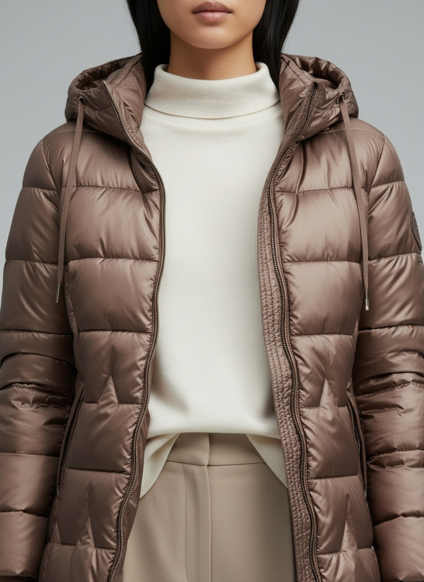 Detail shot of Moriva - Herbstjacke Damen mit Kapuze