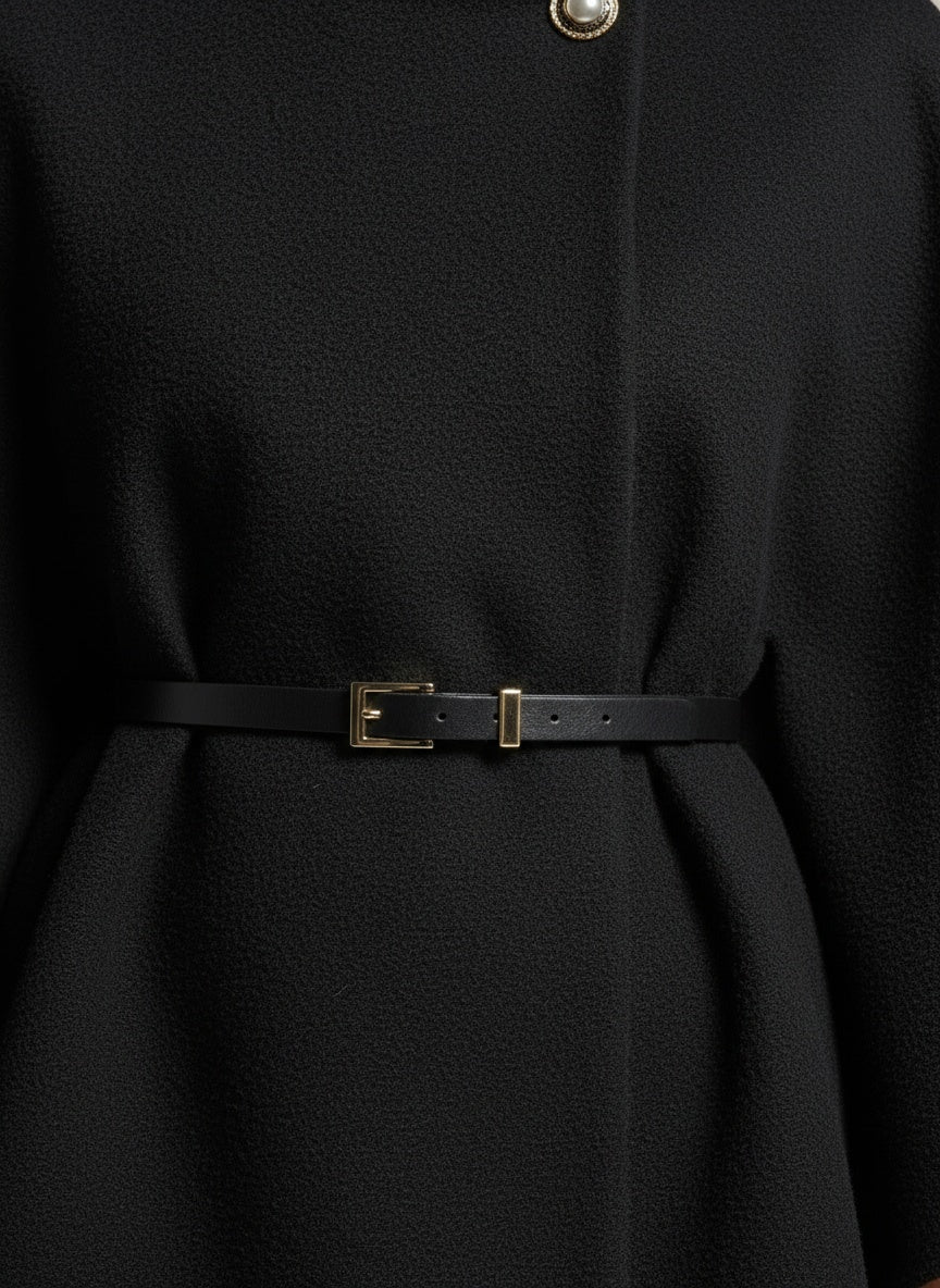 Detail shot of Annalena™ | Mantel mit Gürtel