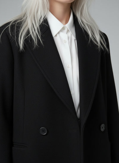 Detail shot of Clara™ | Zeitloser Premium-Mantel