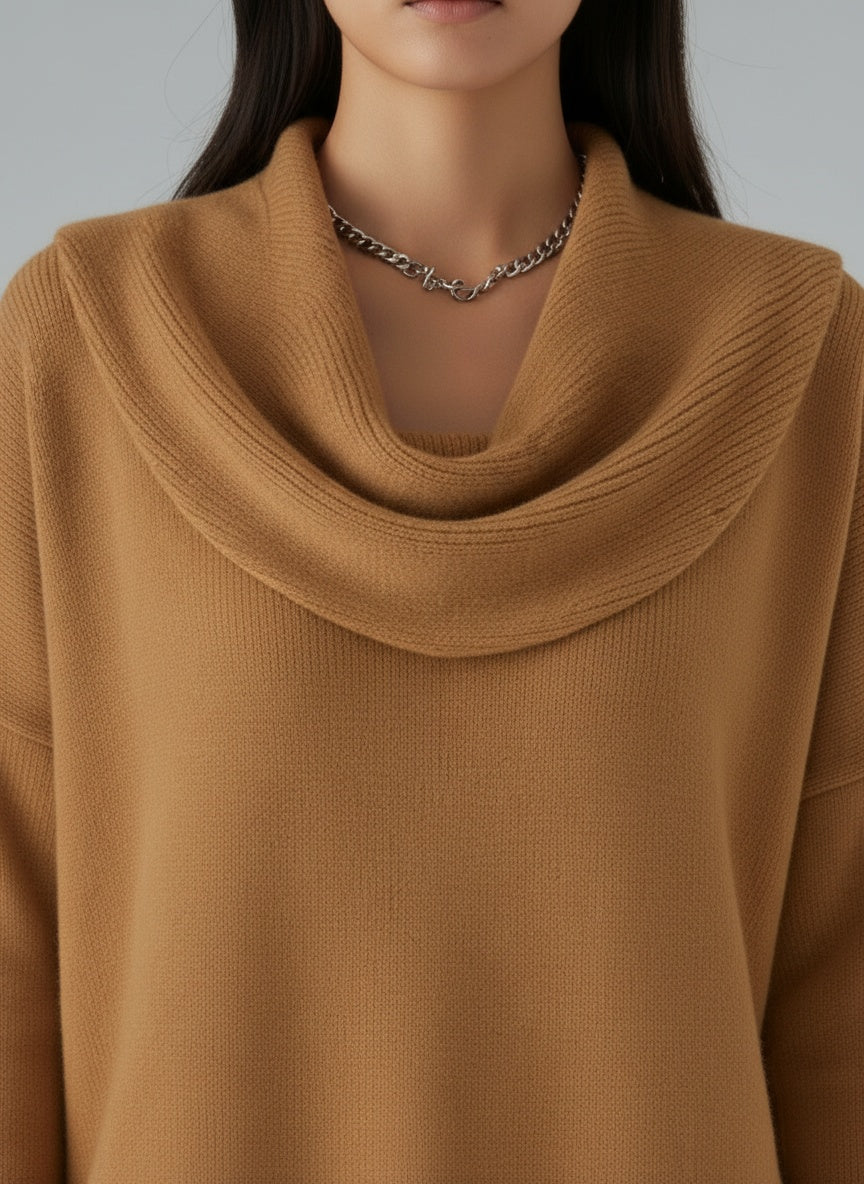 Detail shot of Eliza | Pullover mit Kragen