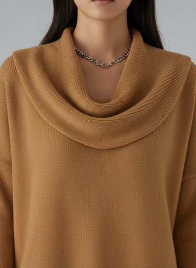 Detail shot of Eliza | Pullover mit Kragen