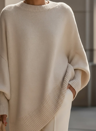 Detail shot of Mandy – Mühelose Eleganz Oversized Pullover