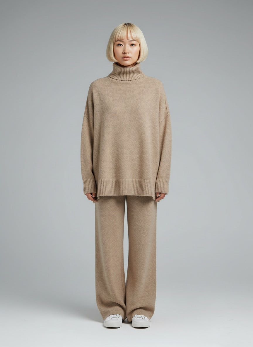 Full body view of the model wearing Clara™ | Anzugset – Zeitlose Eleganz & Stil