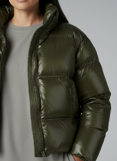 Detail shot of Sila Puffer Jacke