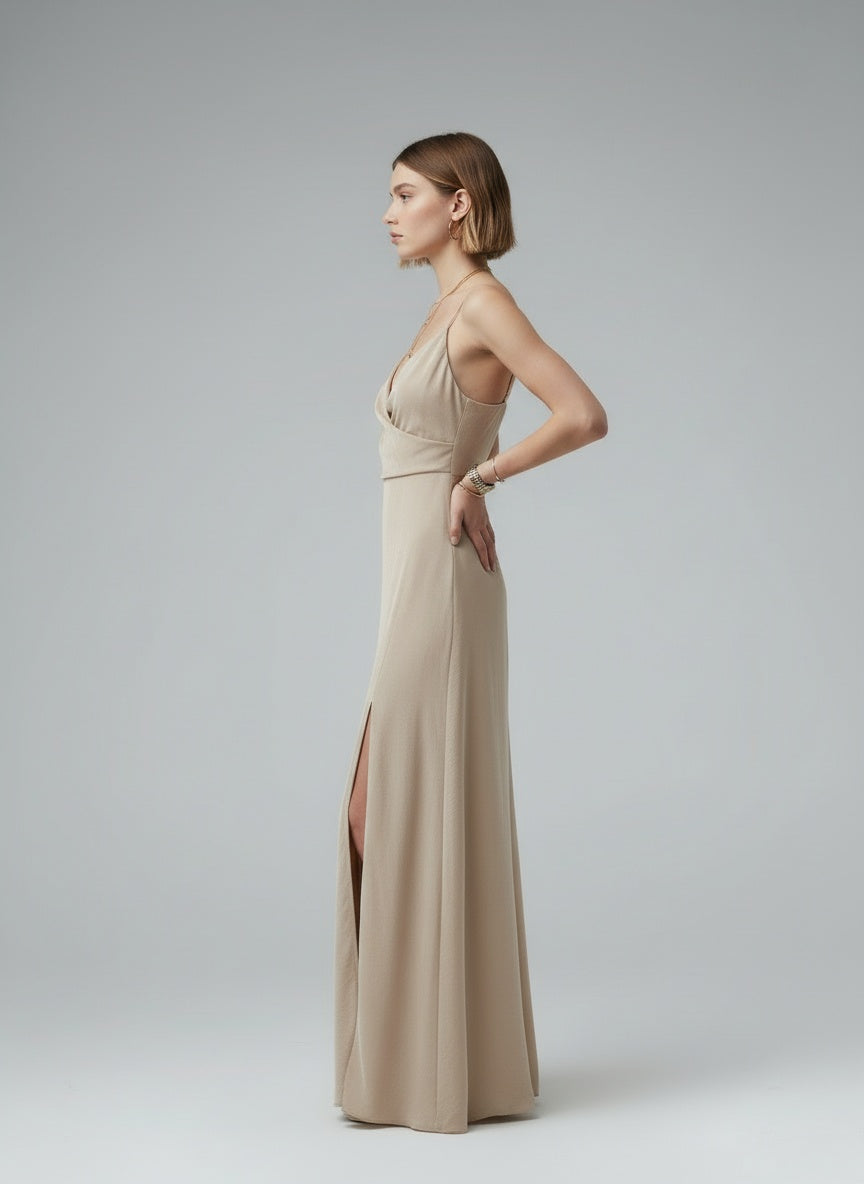 Side profile of the model wearing Lara™ – Kleid
