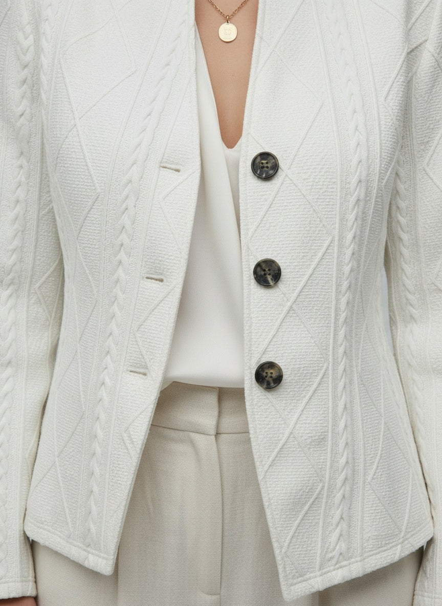 Detail shot of Olivia | Blazer mit eleganten Details