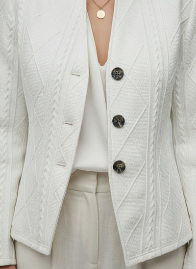 Detail shot of Olivia | Blazer mit eleganten Details