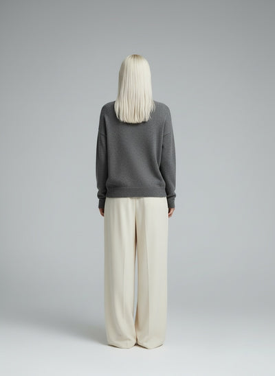 Back pose of the model wearing Alina | Elegante Weste