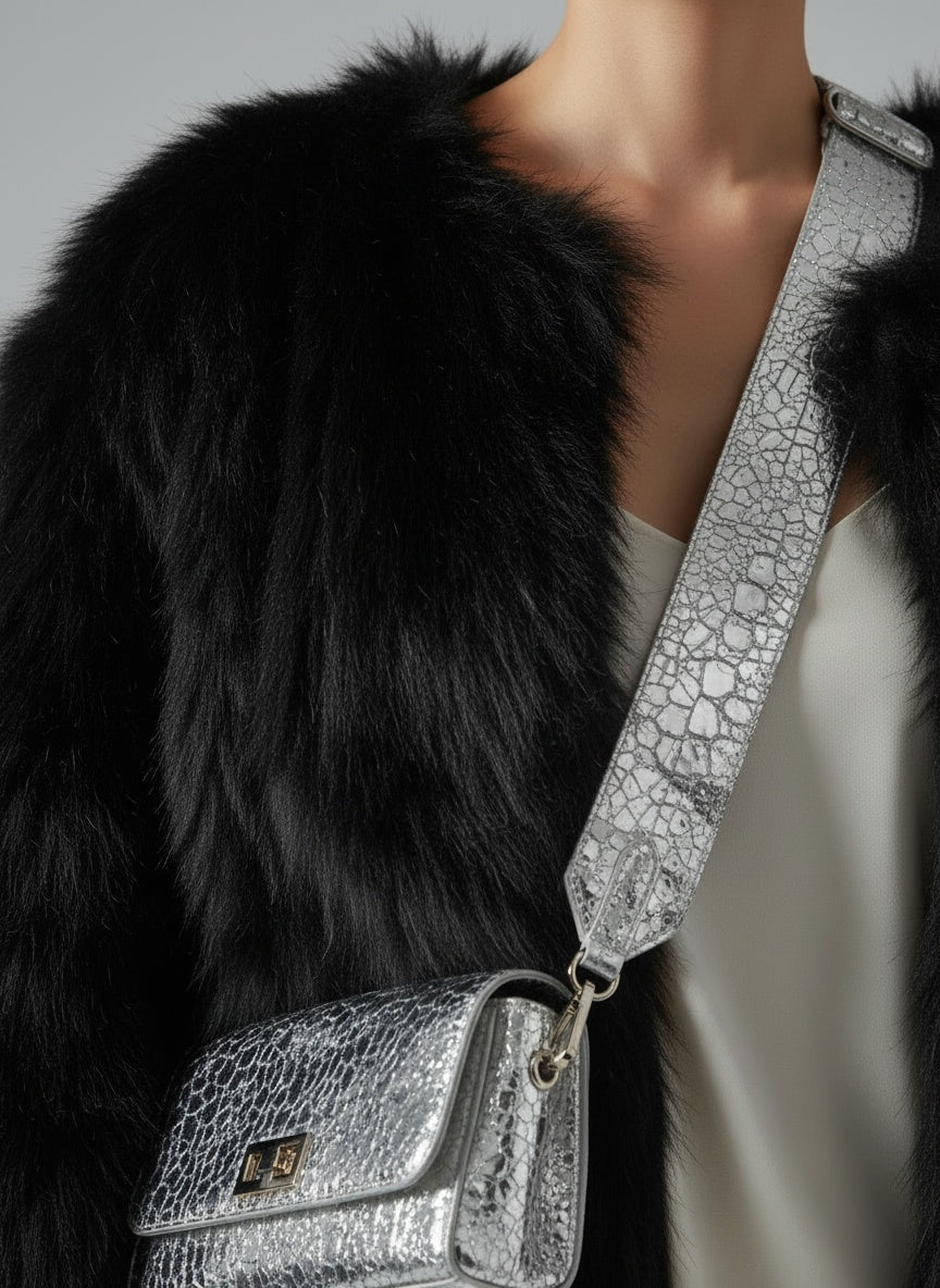 Detail shot of Amelie™ | Kunstpelzmantel