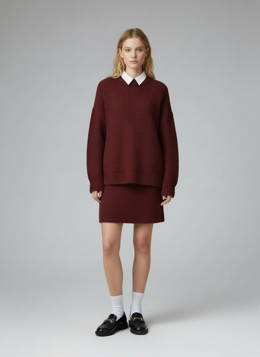 Full body view of the model wearing Lara | Herbst-Set