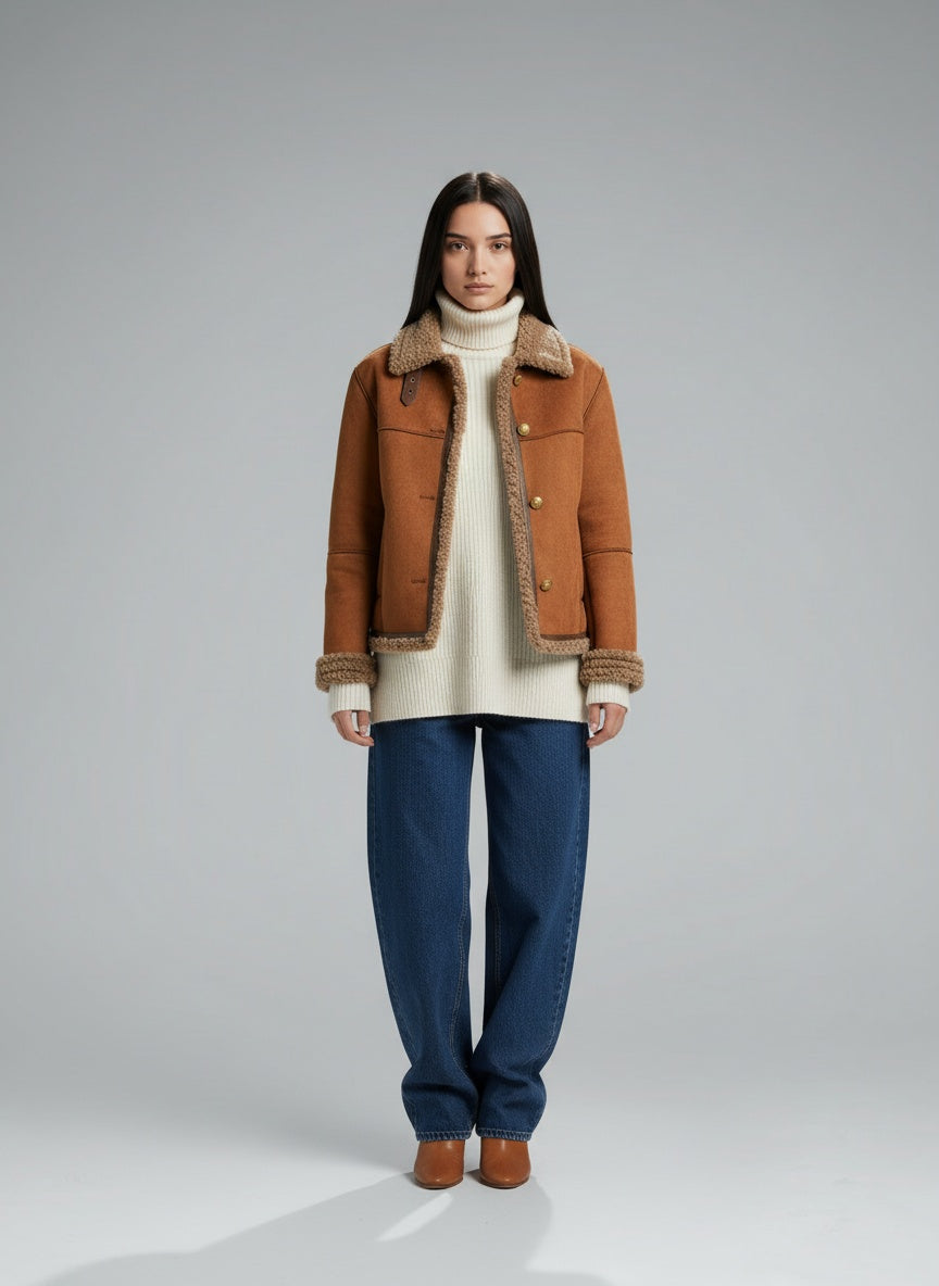 Full body view of the model wearing EMILY™ | Herbstjacke