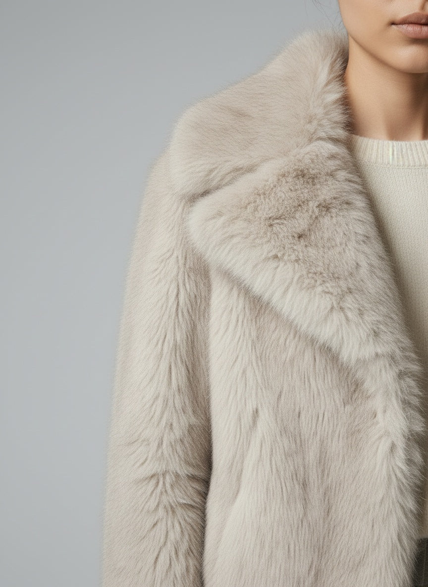 Detail shot of Viktoria™ | Pelzmantel