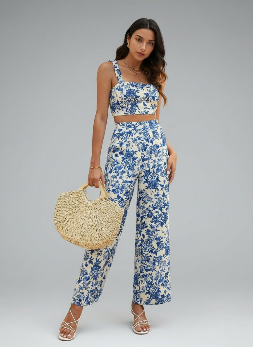 Full body view of the model wearing Hallie ™ | Wunderschönes Set aus zwei Teilen