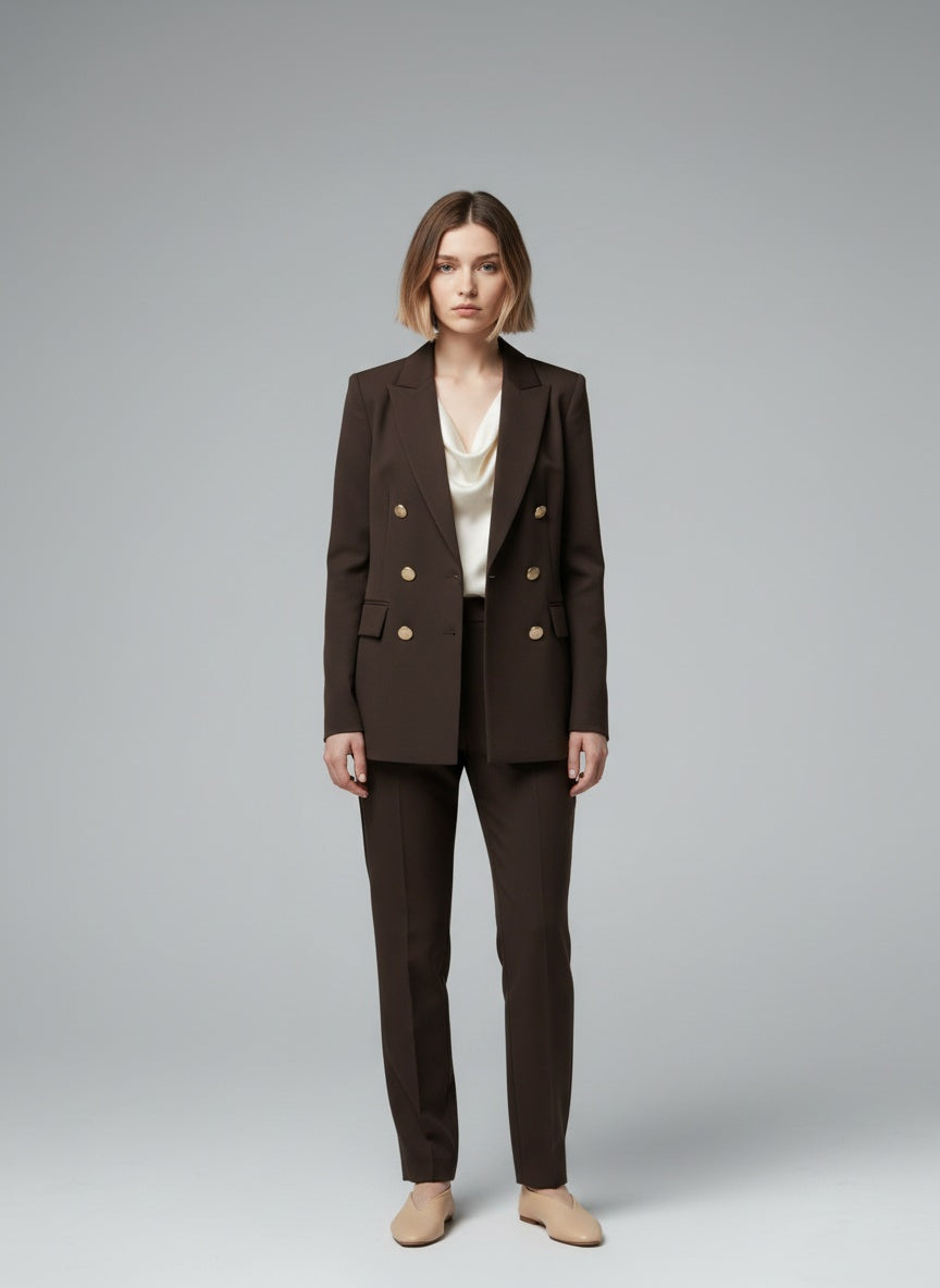 Full body view of the model wearing Esmée - 2-teiliges Classic Set