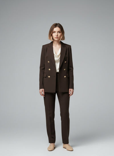 Full body view of the model wearing Esmée - 2-teiliges Classic Set